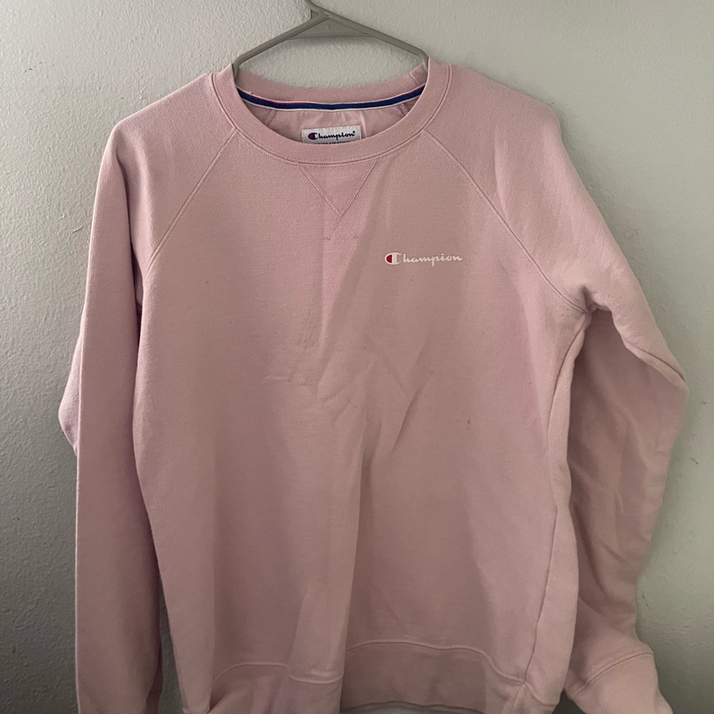 Pink champion sweatshirt size M